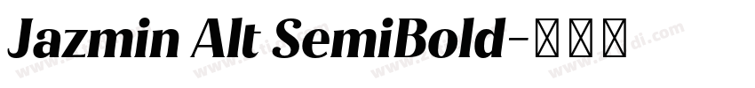 Jazmin Alt SemiBold字体转换